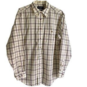 Roundtree & Yorke Wrinkle-Free Long Sleeve Button Down Shirt Men's Large